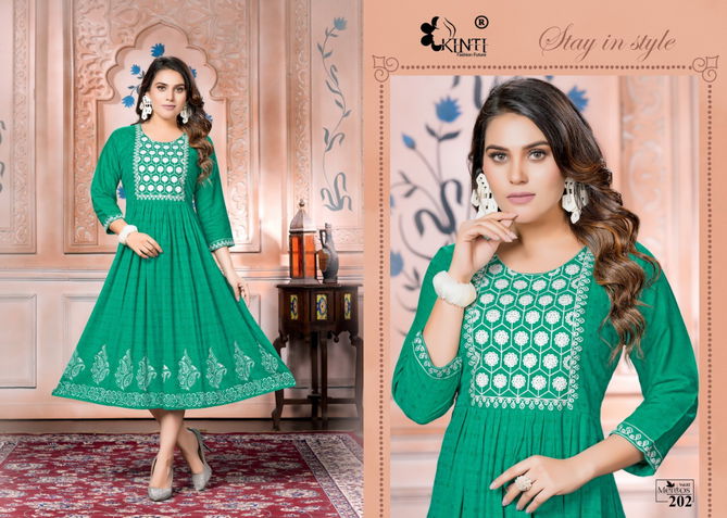 Mentos Vol 2 By Kinti Designer Anarkali Kurtis Catalog